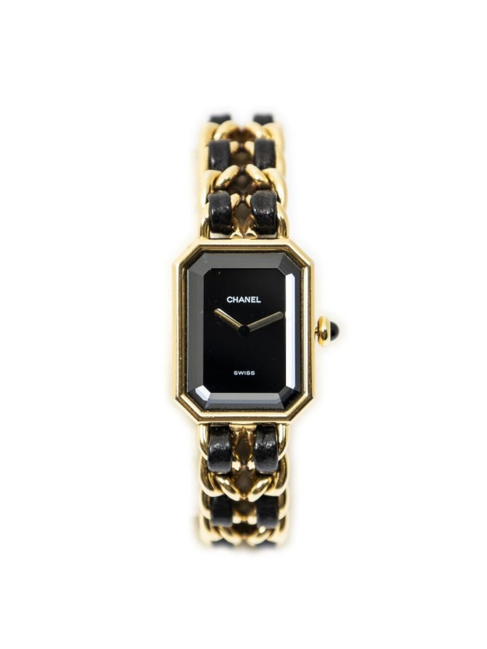 Chanel Premier Black Gold Plated Watch Bracelet